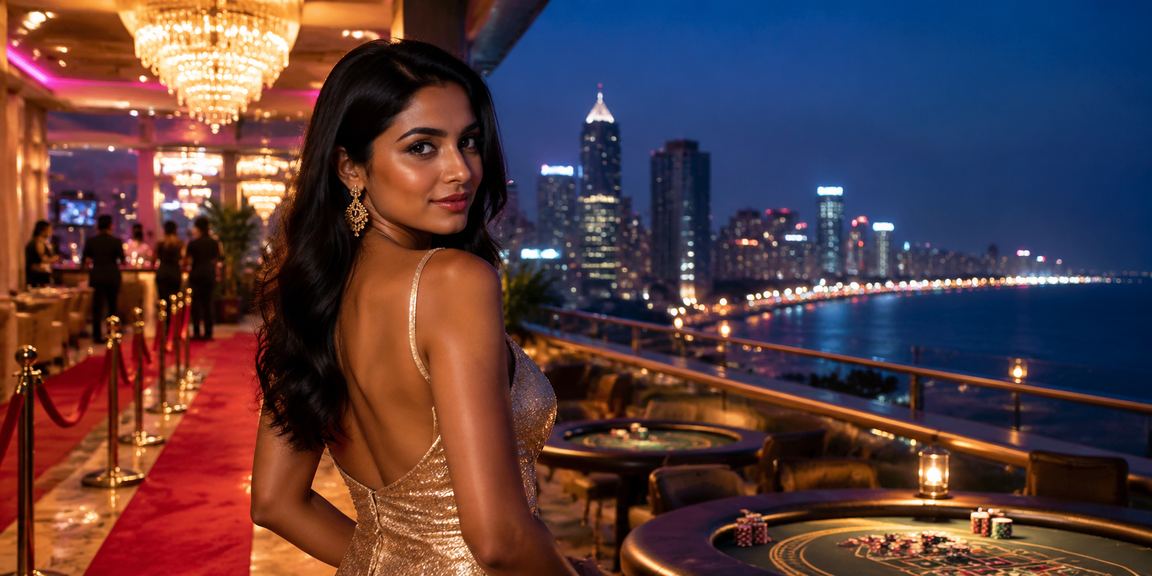 Elite VIP betting player in Bangalore MG Road neon atmosphere